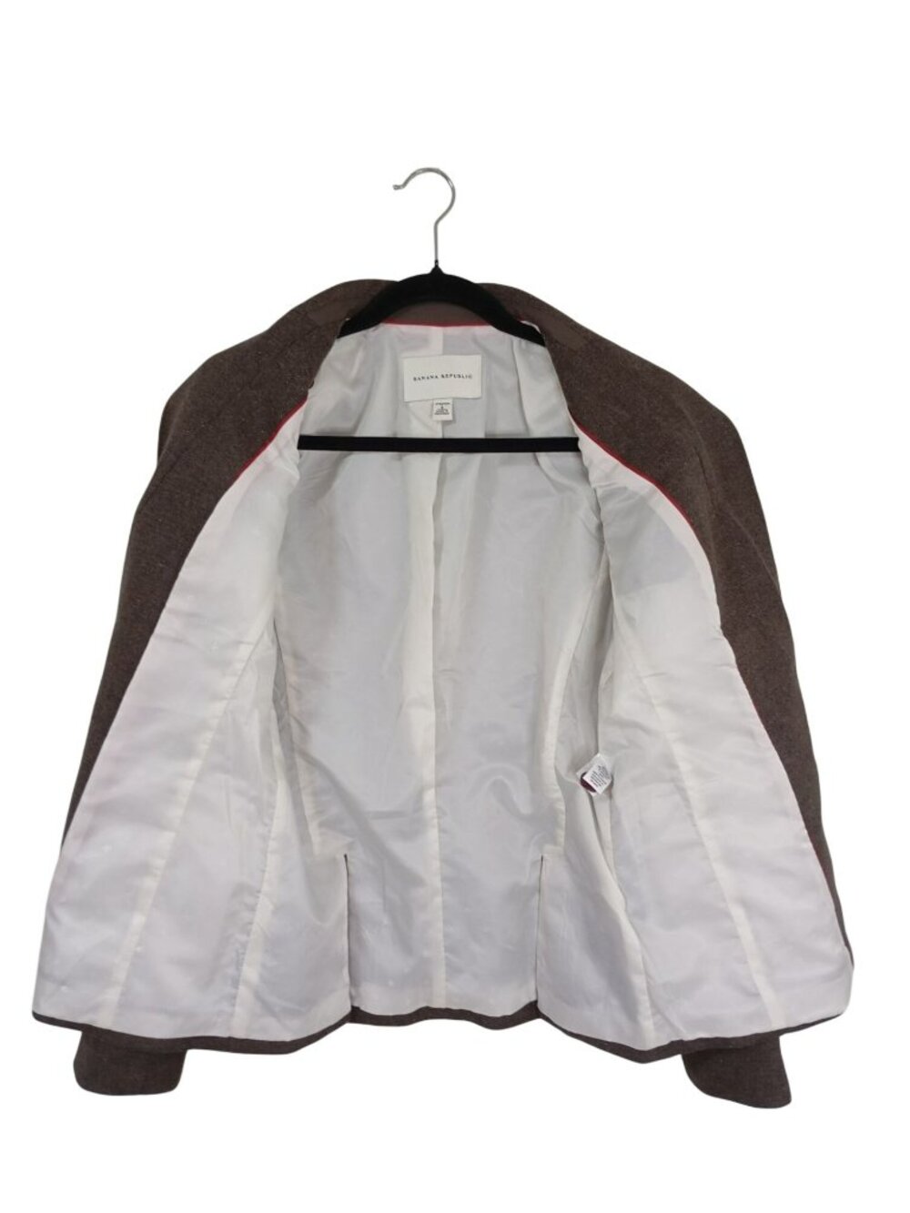 Banana Republic Womens Wool Blend Brown Blazer Jacket Size 6 Stretch Two-Button - Picture 8 of 11
